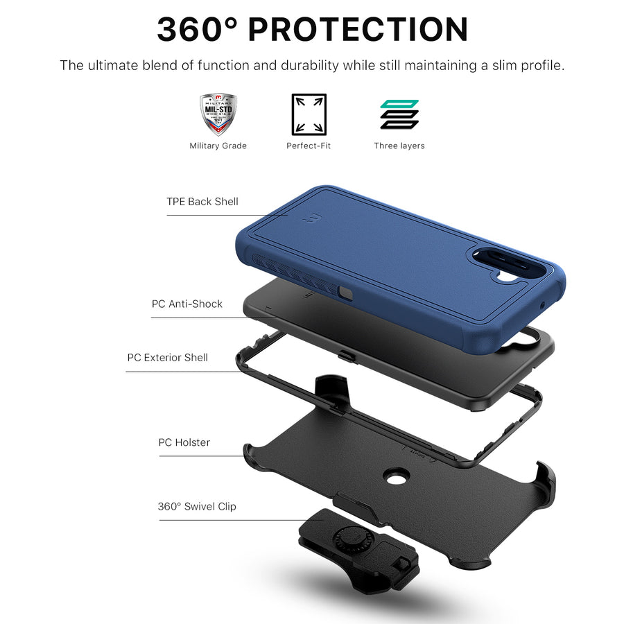 MyBat Pro Maverick Series Case w/ Holster for Samsung Galaxy A13 5G - Blue - RSA13CS3NXS002-7.jpg