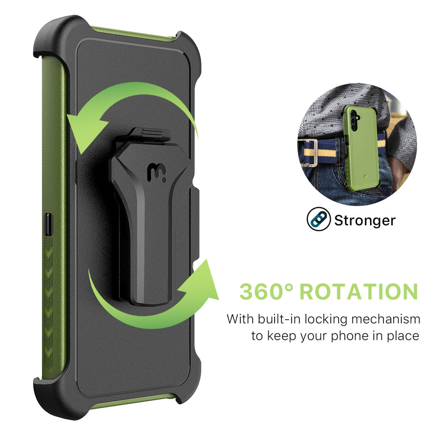 MyBat Pro Maverick Series Case w/ Holster for Samsung Galaxy A13 5G - Army Green - RSA13CS3NXS004-10.jpg