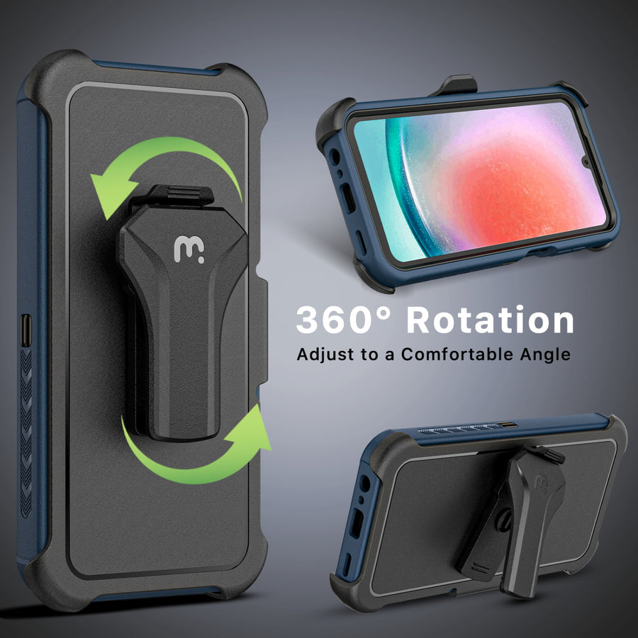 MyBat Pro Maverick Series Case w/ Holster for Samsung Galaxy A15 5G - Blue - RSA155GCS3NXS002-5.jpg