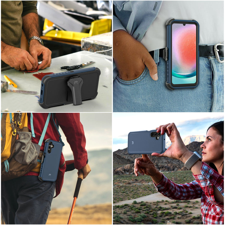 MyBat Pro Maverick Series Case w/ Holster for Samsung Galaxy A15 5G - Blue - RSA155GCS3NXS002-6.jpg