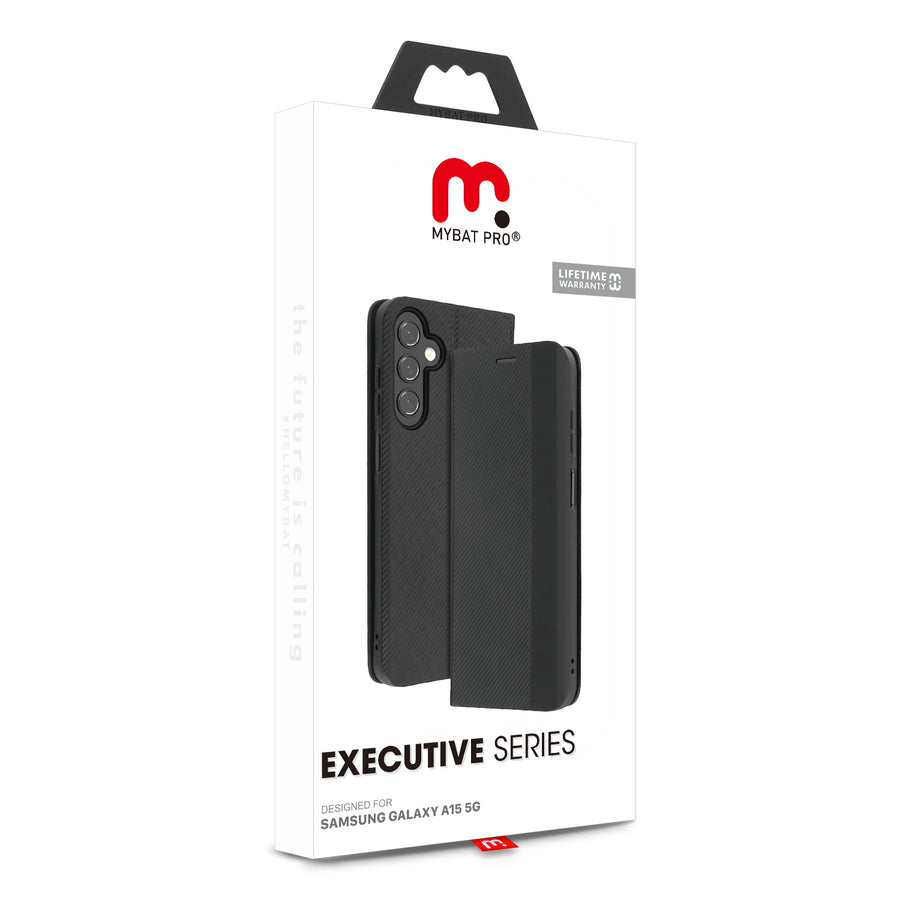 MyBat Pro Executive Series Wallet Case for Samsung Galaxy A15 5G - Black - RSA155GPCMJP001-20.JPG