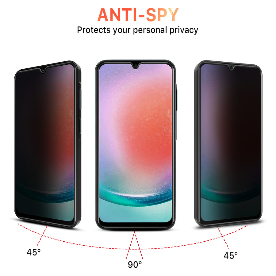 MyBat Pro Privacy Full Coverage Tempered Glass Screen Protector for Samsung Galaxy A15 5G - Black - RSA155GSCF111-4.jpg