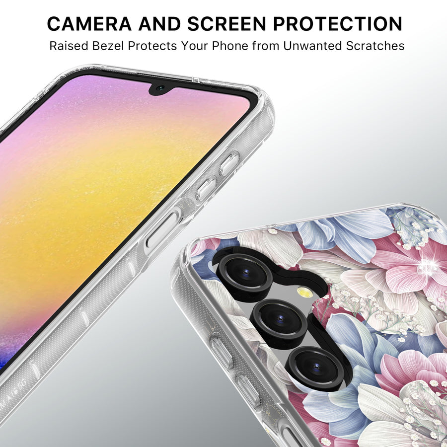 MyBat Pro Mood Series Case (with Diamonds) for Samsung Galaxy A16 5G - Floral Gems - RSA165GCSFSSD156-4.jpg