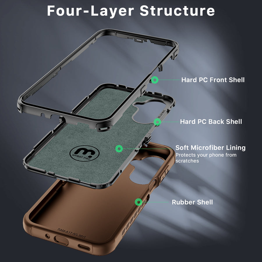 MyBat Pro Maverick Series Case w/ Holster for Samsung Galaxy A17 5G - Brown - RSA175GCS3NXS006-3.jpg