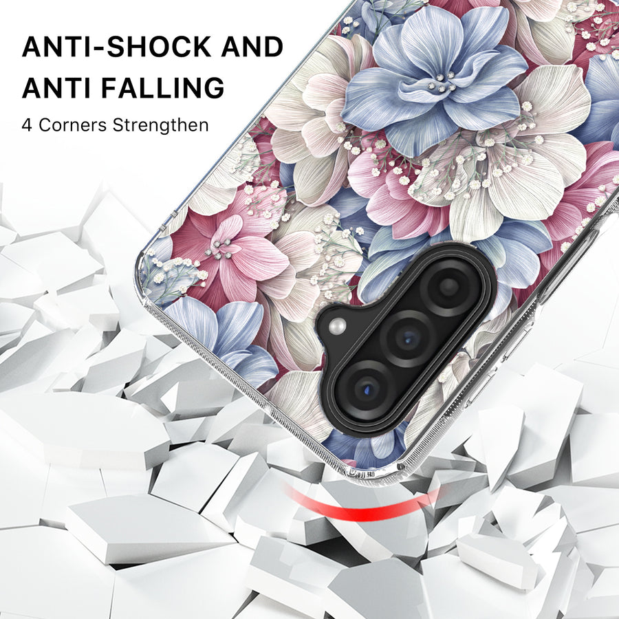 MyBat Pro Mood Series Case (with Diamonds) for Samsung Galaxy A17 5G / Galaxy A16 5G - Floral Gems - RSA175GCSFSSD156-3.jpg