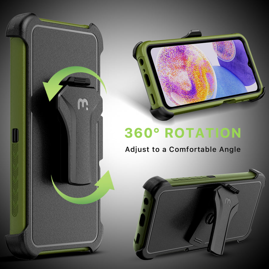 MyBat Pro Maverick Series Case w/ Holster for Samsung Galaxy A23 5G - Army Green - RSA235GCS3NXS004-6.jpg