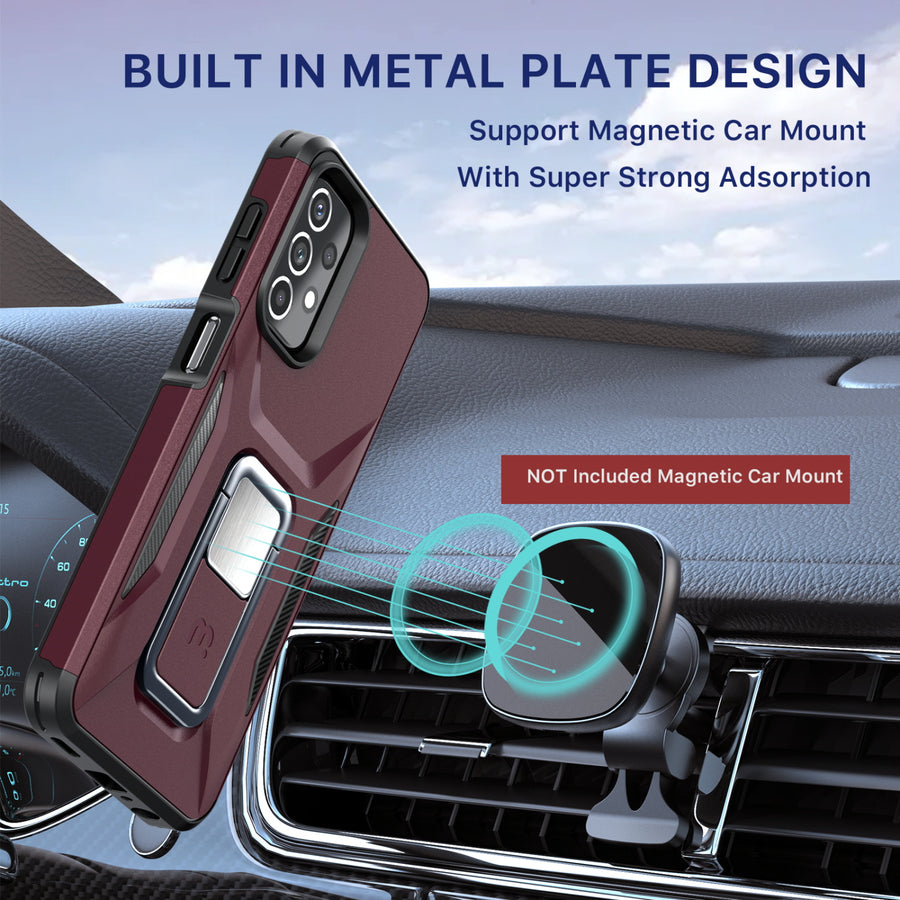 MyBat Pro Antimicrobial Stealth Series (with Stand) for Samsung Galaxy A23 5G - Plum / Black - RSA235GCSSTSS003-4.jpg