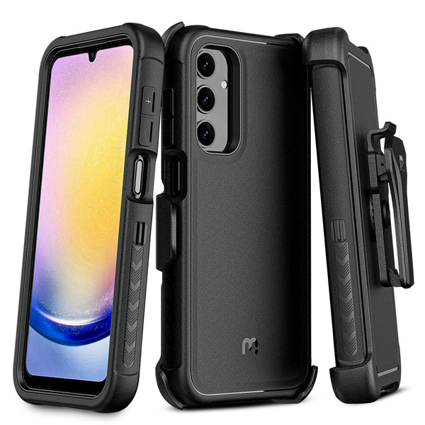 MyBat Pro Maverick Series Case w/ Holster for Samsung Galaxy A25 5G - Black - RSA255GCS3NXS001-2.jpg
