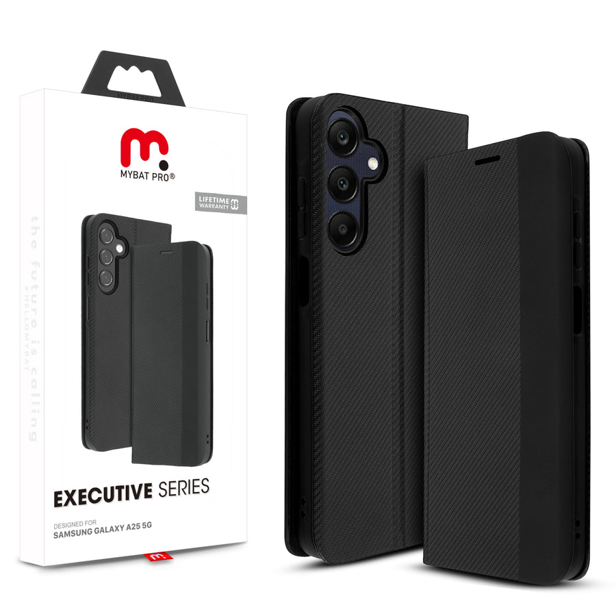MyBat Pro Executive Series Wallet Case for Samsung Galaxy A25 5G - Black - RSA255GPCMJP001-1.jpg