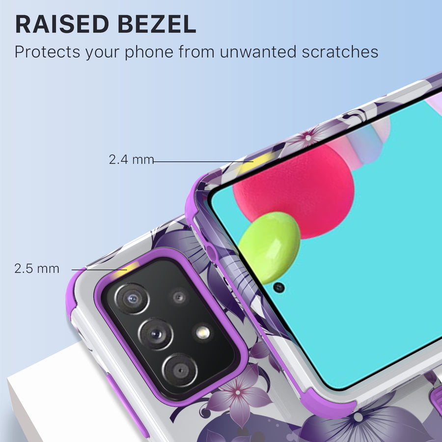 MyBat Pro Tuff Series Case for Samsung Galaxy A52 5G - Purple Hibiscus - RSA525GCSE1TM186-7.jpg