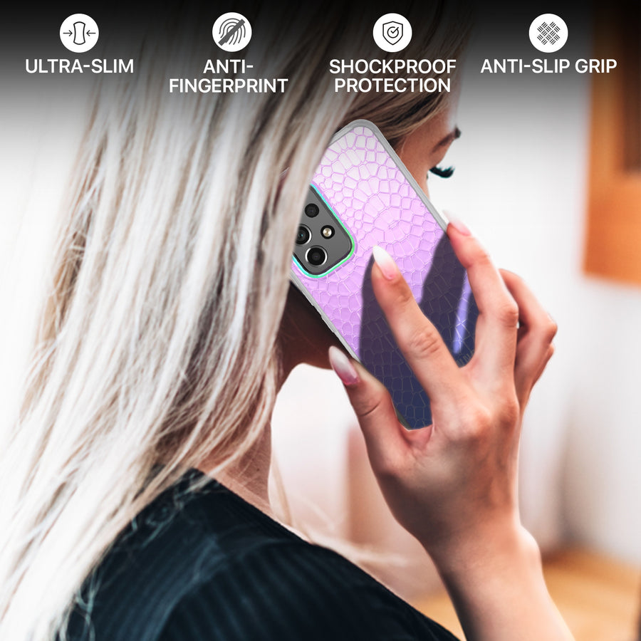 MyBat Pro Mood Series Case for Samsung Galaxy A53 5G - Iridescent Snake - RSA535GCSFSSM367-8.jpg