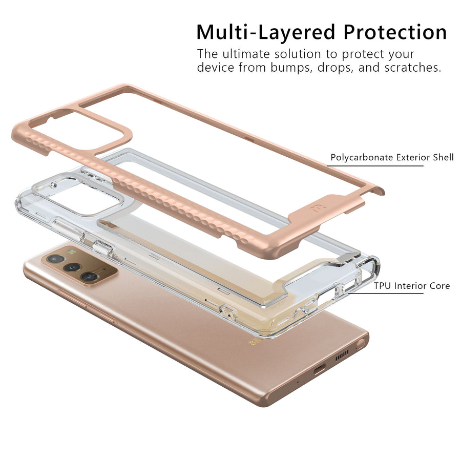 MyBat Pro Lux Series Case for Samsung Galaxy Note 20 - Rose Gold - RSGN20CSG5TS003-4.jpg