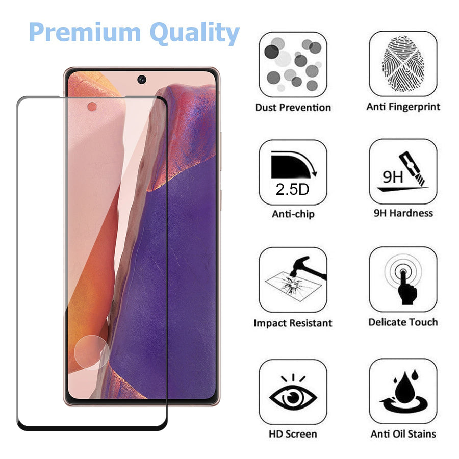 MyBat Pro Full Coverage Tempered Glass Screen Protector w/ Fingerprint Unlock for Samsung Galaxy Note 20 - Clear - RSGN20SC85U-5.jpg