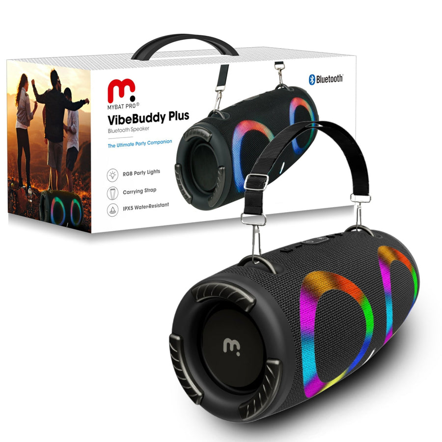 MyBat Pro Vibebuddy Plus Portable Wireless Speaker - Black