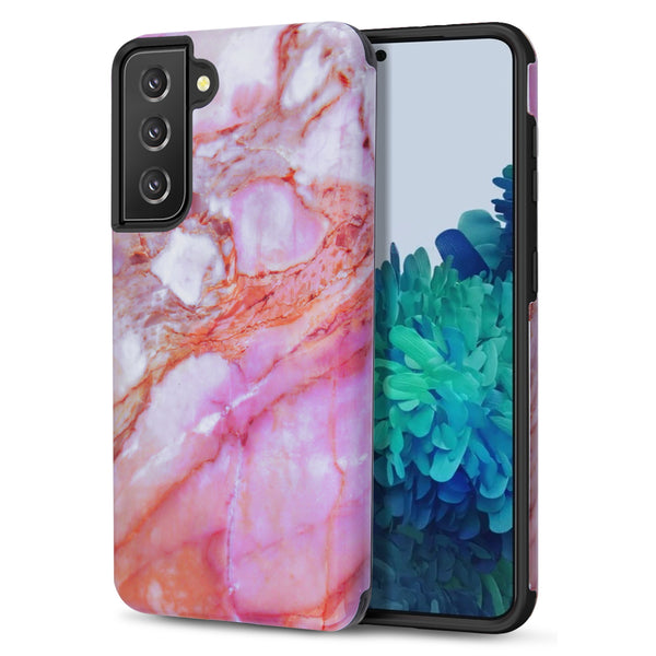 MyBat Pro Fuse Series Case for Samsung Galaxy S21 Plus - Pink Marble - RSS21PCSD5RM004-2.jpg