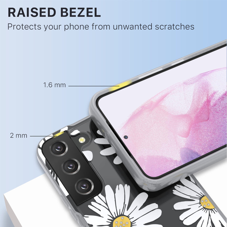 MyBat Pro Mood Diamond Series Case for Samsung Galaxy S22 Plus - Happy Daisies - RSS22PCSFSSD150-7.jpg