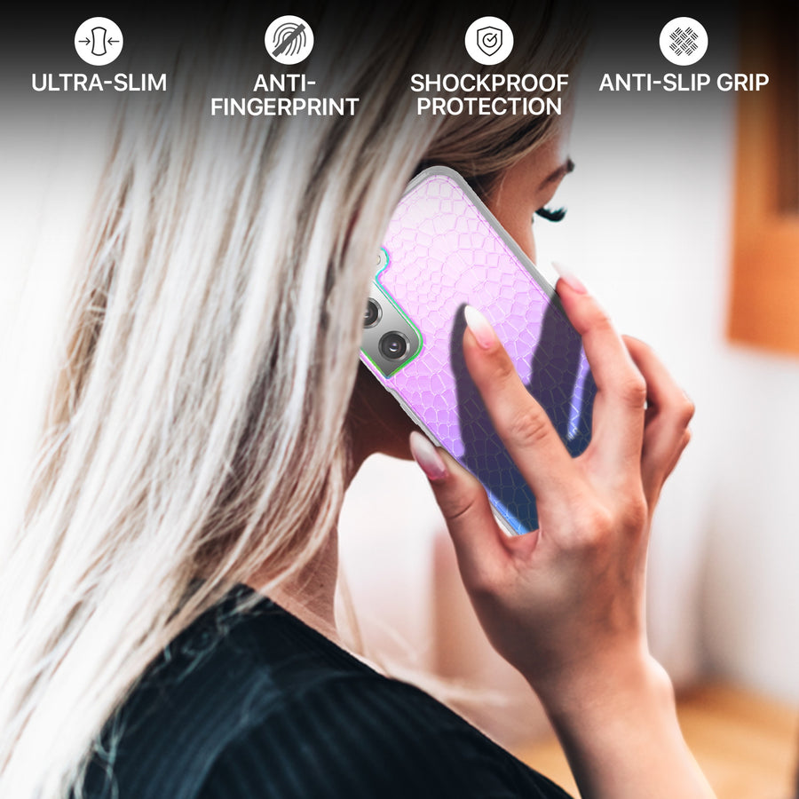 MyBat Pro Mood Series Case for Samsung Galaxy S22 Plus - Iridescent Snake - RSS22PCSFSSM367-8.jpg