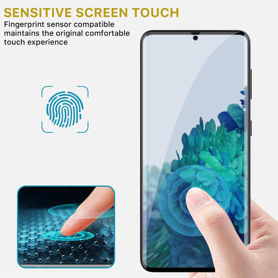 MyBat Pro Full Coverage Tempered Glass Screen Protector w/ Fingerprint Unlock for Samsung Galaxy S22 - Clear - RSS22SC85U-4.jpg