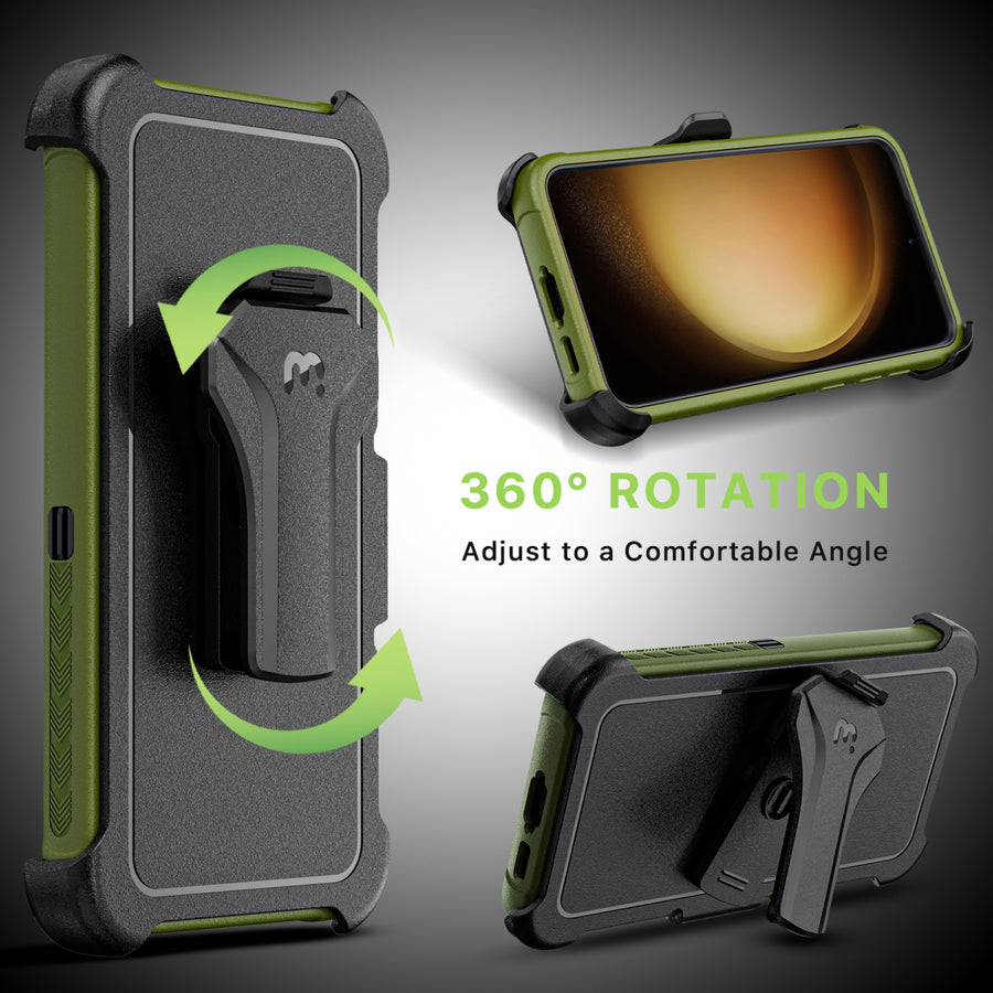 MyBat Pro Maverick Series Case w/ Holster for Samsung Galaxy S23 Plus - Army Green - RSS23PCS3NXS004-6.jpg