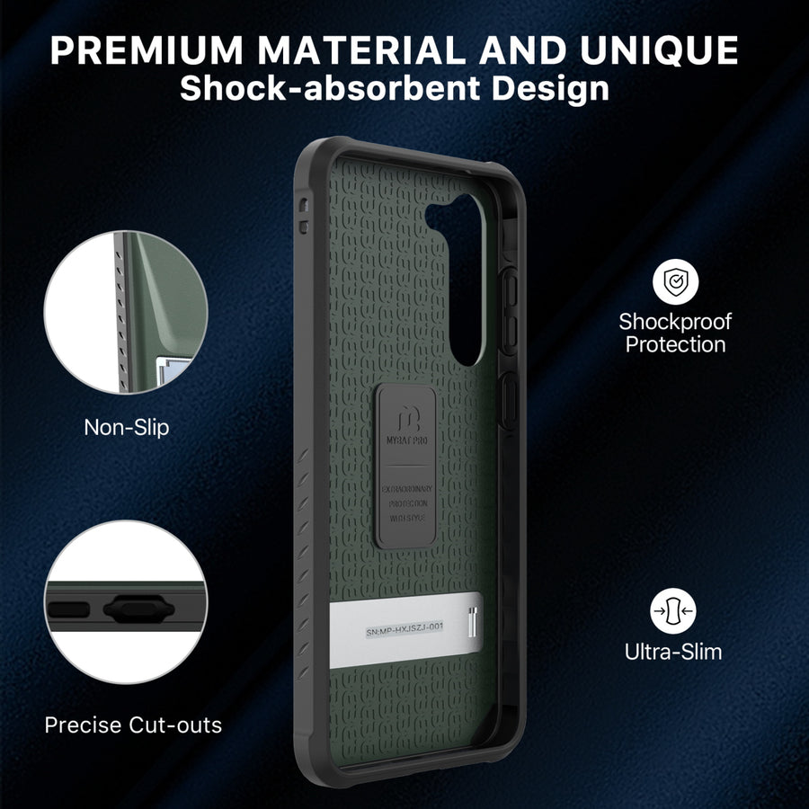 MyBat Pro Beyonder Series Case with Kickstand for Samsung Galaxy S23 Plus - Blackish Green - RSS23PCSAMBS004-4.jpg