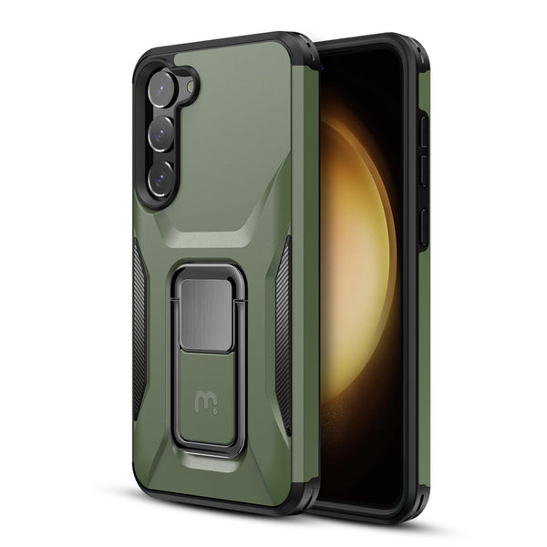 MyBat Pro Antimicrobial Stealth Series (with Stand) for Samsung Galaxy S23 Plus - Army Green / Black - RSS23PCSSTSS004-2.jpg