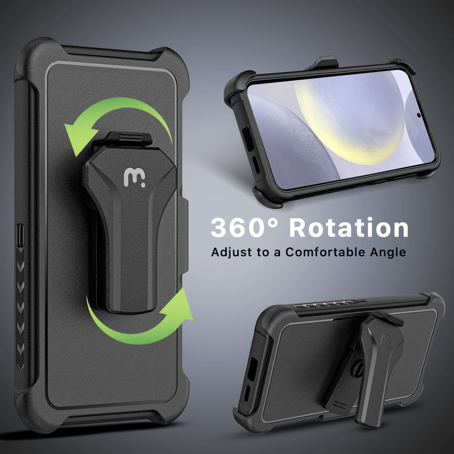 MyBat Pro Maverick Series Case w/ Holster for Samsung Galaxy S24 Plus - Black - RSS24PCS3NXS001-5.jpg