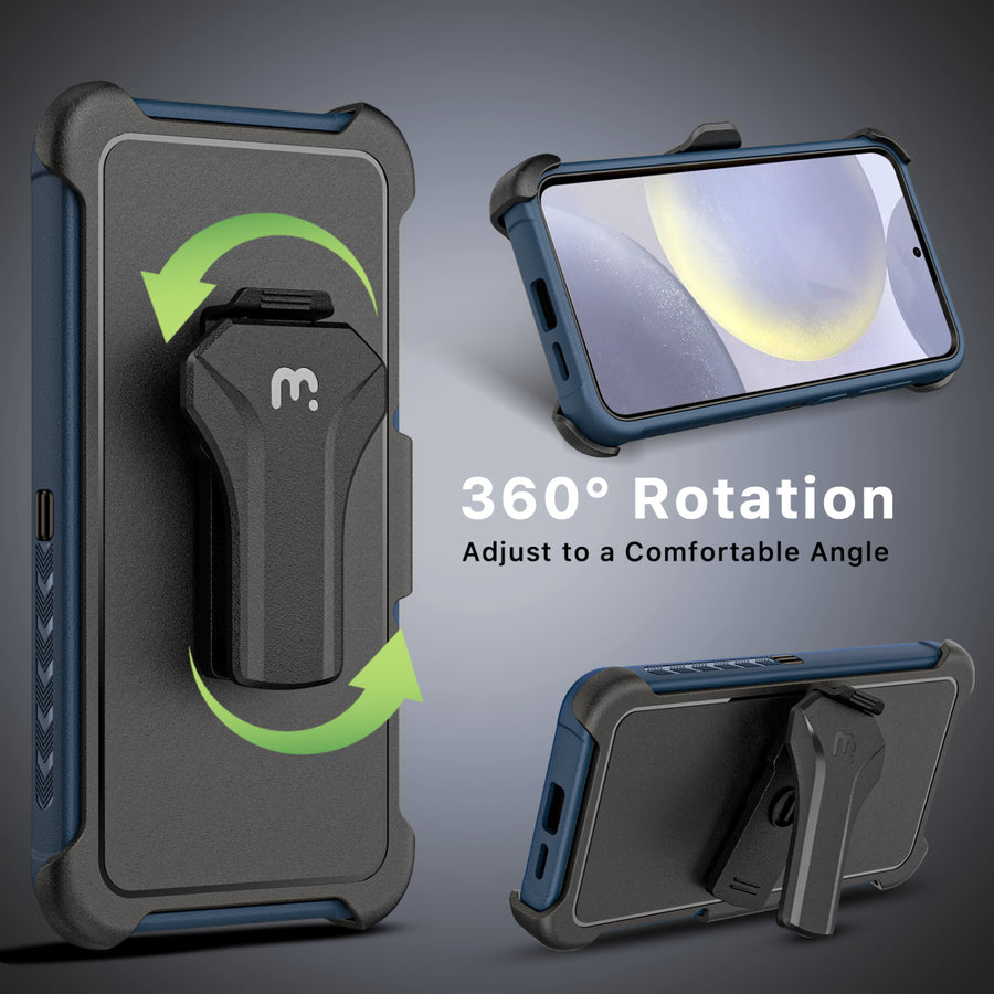 MyBat Pro Maverick Series Case w/ Holster for Samsung Galaxy S24 Plus - Blue - RSS24PCS3NXS002-5.jpg
