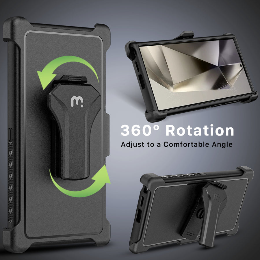 MyBat Pro Maverick Series Case w/ Holster for Samsung Galaxy S24 Ultra - Black - RSS24UCS3NXS001-5.JPG