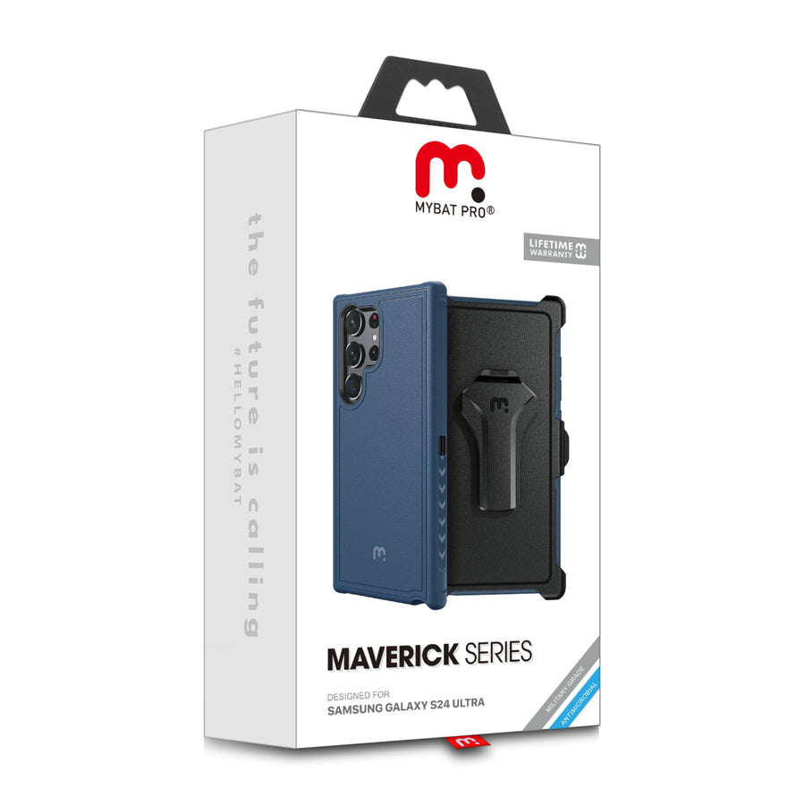 MyBat Pro Maverick Series Case w/ Holster for Samsung Galaxy S24 Ultra - Blue - RSS24UCS3NXS002-7.jpg