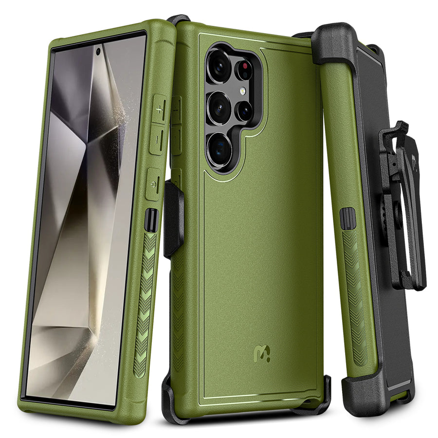 MyBat Pro Maverick Series Case w/ Holster for Samsung Galaxy S24 Ultra - Army Green - RSS24UCS3NXS004-1.JPG