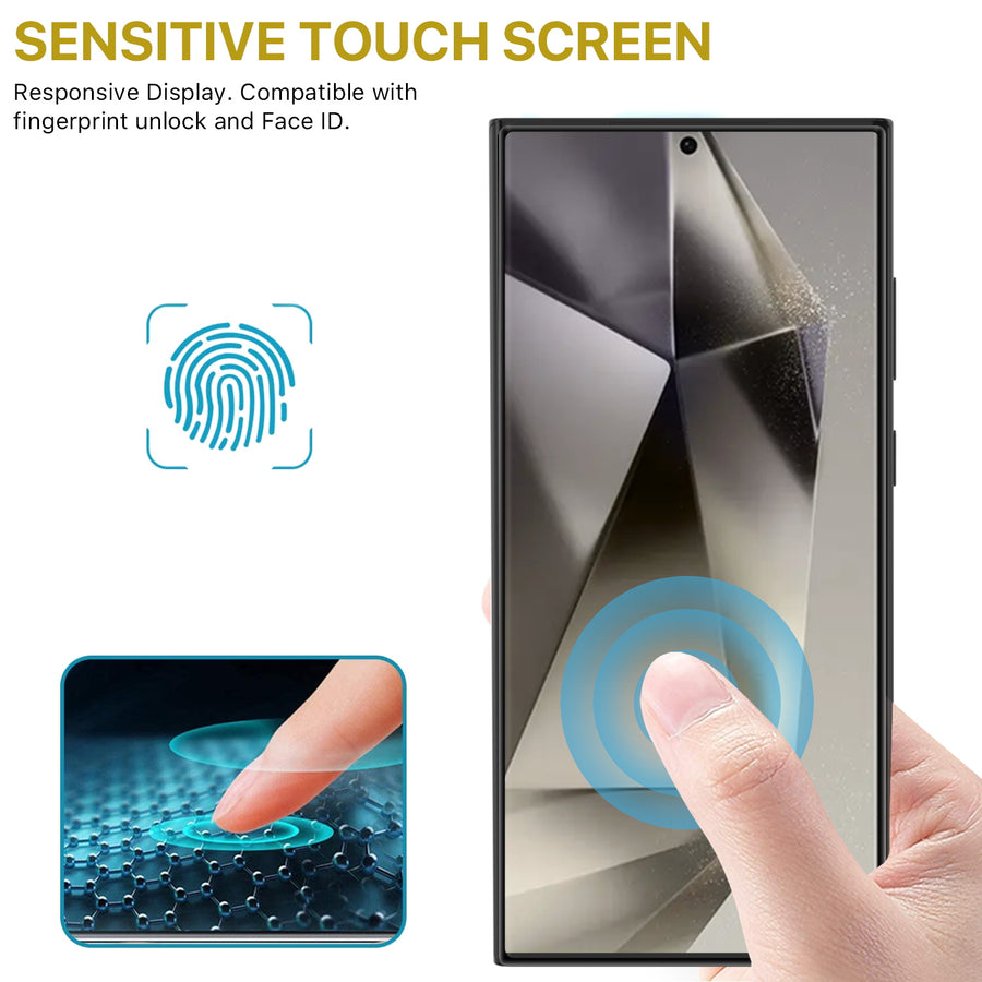 MyBat Pro Full Coverage Tempered Glass Screen Protector (Fingerprint Unlock) for Samsung Galaxy S24 Ultra - Black - RSS24USC85U-5.jpg
