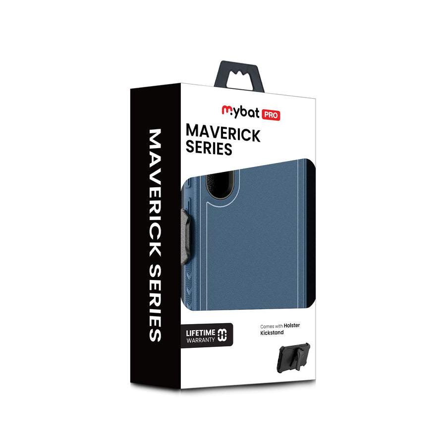 MyBat Pro Maverick Series Case w/ Holster for Samsung Galaxy S25 - Blue - RSS25CS3NXS002-20.JPG