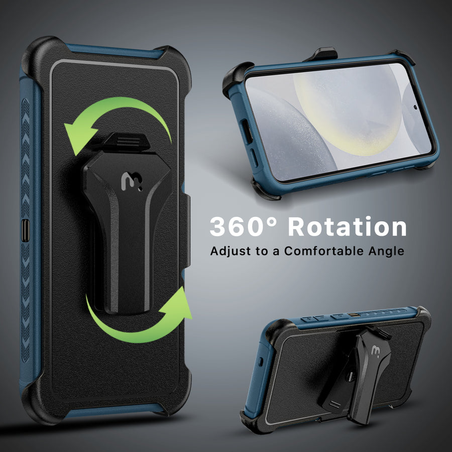 MyBat Pro Maverick Series Case w/ Holster for Samsung Galaxy S25 - Blue - RSS25CS3NXS002-4.JPG