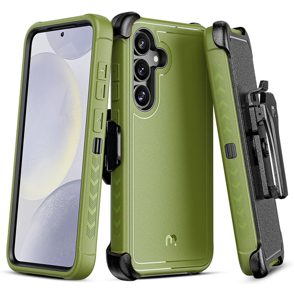 MyBat Pro Maverick Series Case w/ Holster for Samsung Galaxy S25 Plus - Army Green - RSS25PCS3NXS004-2.jpg