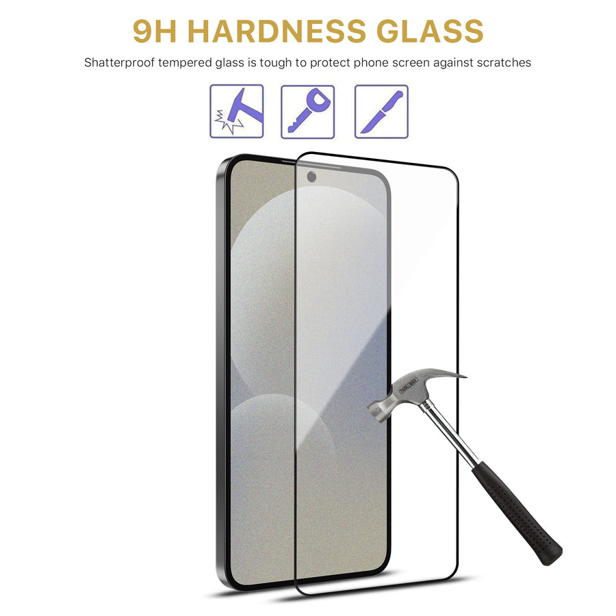 MyBat Pro Full Coverage Tempered Glass Screen Protector (Fingerprint Unlock) for Samsung Galaxy S25 / Galaxy S24 - Black - RSS25SC85U-5.jpg
