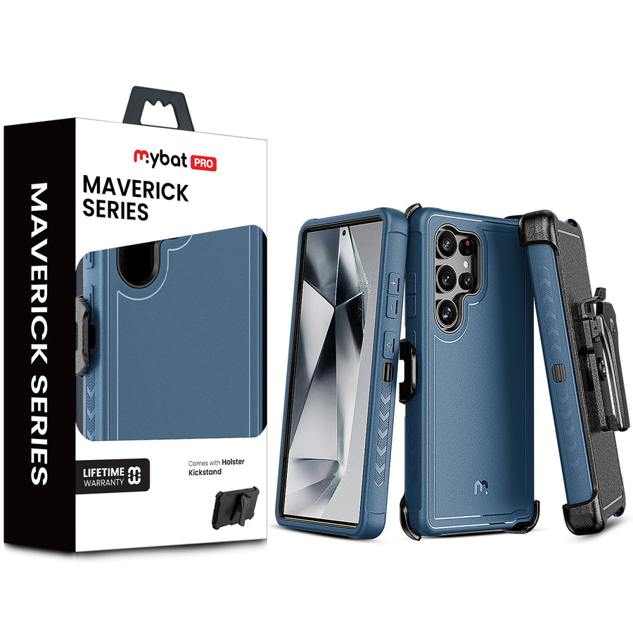 MyBat Pro Maverick Series Case w/ Holster for Samsung Galaxy S25 Ultra - Blue - RSS25UCS3NXS002-1.jpg