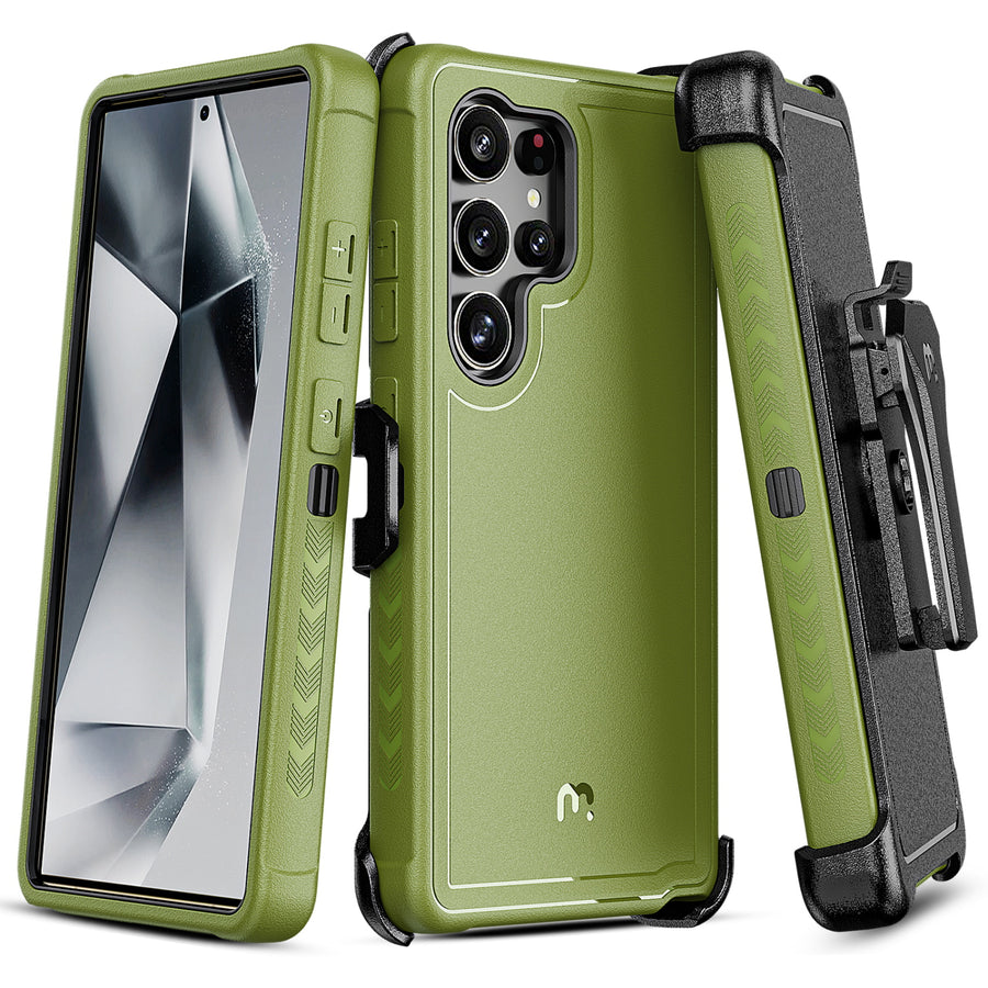 MyBat Pro Maverick Series Case w/ Holster for Samsung Galaxy S25 Ultra - Army Green - RSS25UCS3NXS004-2.jpg
