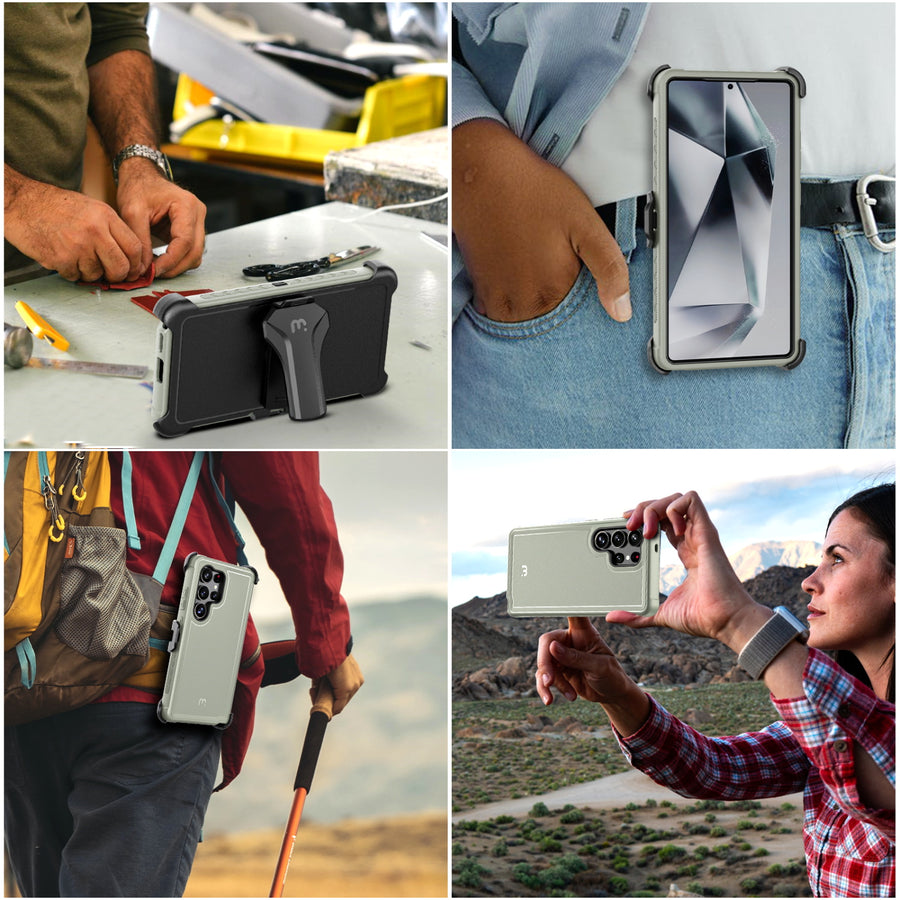 MyBat Pro Maverick Series Case w/ Holster for Samsung Galaxy S25 Ultra - Grey - RSS25UCS3NXS005-8.jpg