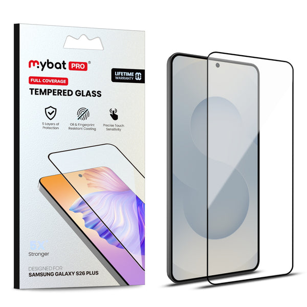 MyBat Pro Full Coverage Tempered Glass Screen Protector (Fingerprint Unlock) for Samsung Galaxy S26 Plus - Black - RSS26PSC85U-1.jpg