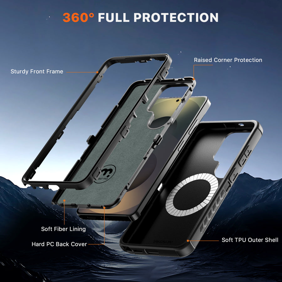 MyBat Pro Maverick Series Rogue Edition MagSafe Case for Samsung Galaxy S26 Ultra - Black - RSS26UCS2NXMS001-7.jpg