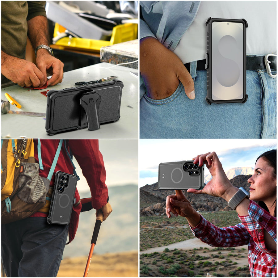 MyBat Pro Maverick Series MagSafe Case w/ Holster for Samsung Galaxy S26 Ultra - Black - RSS26UCS3NXMS001-8.jpg