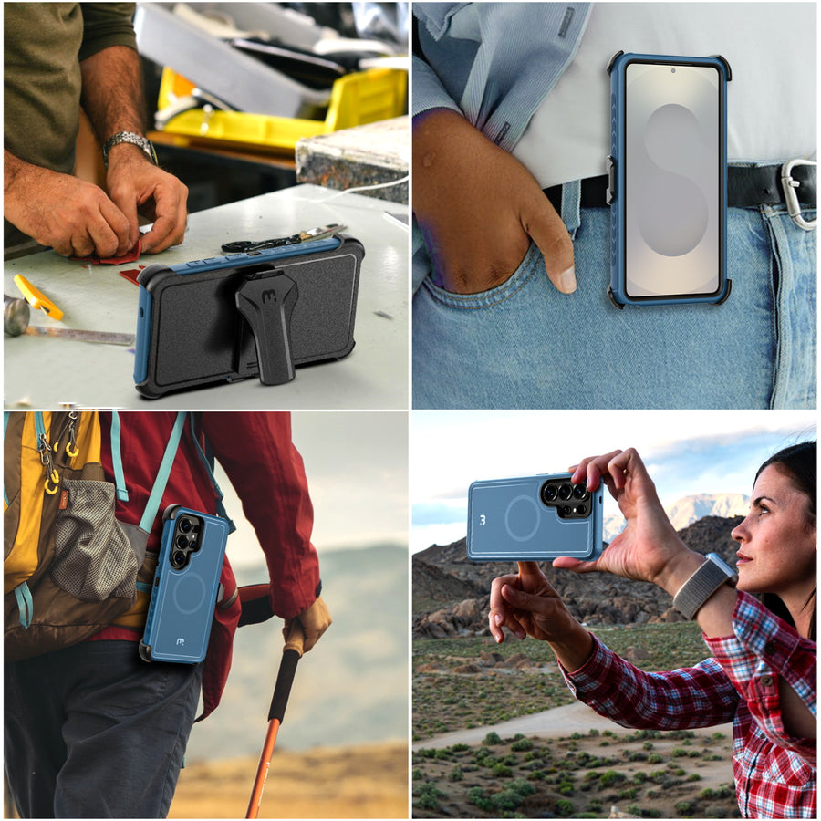 MyBat Pro Maverick Series MagSafe Case w/ Holster for Samsung Galaxy S26 Ultra - Blue - RSS26UCS3NXMS002-8.jpg