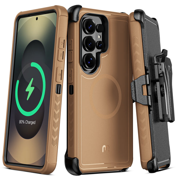 MyBat Pro Maverick Series MagSafe Case w/ Holster for Samsung Galaxy S26 Ultra - Brown - RSS26UCS3NXMS006-2.jpg