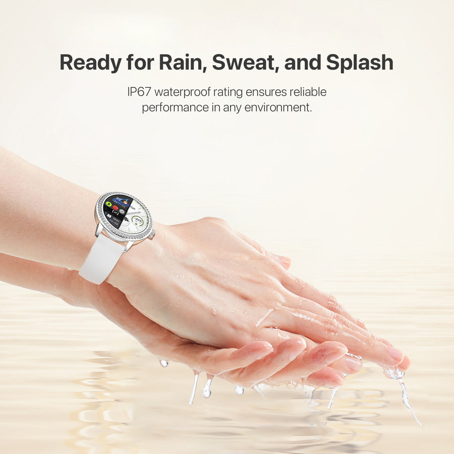 MyBat Pro Crown Diamond Smart Watch - Silver - RWDSW051-7.jpg