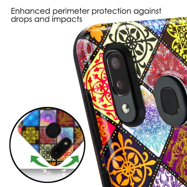 MyBat TUFF Subs Series Case for Samsung Galaxy A20 - Mediterranean / Black - SAMA20HPCTUFFSBIM009-4.jpg