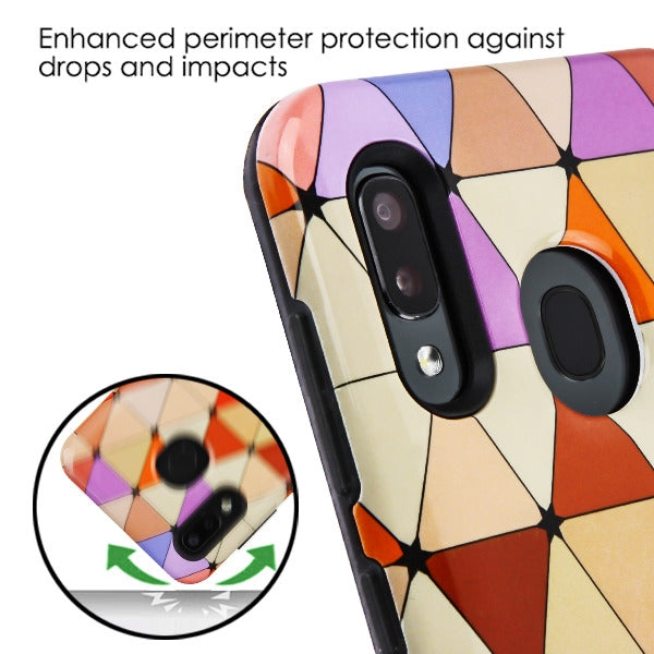 MyBat TUFF Subs Series Case for Samsung Galaxy A20 - Triangle Squad / Black - SAMA20HPCTUFFSBIM010-4.jpg