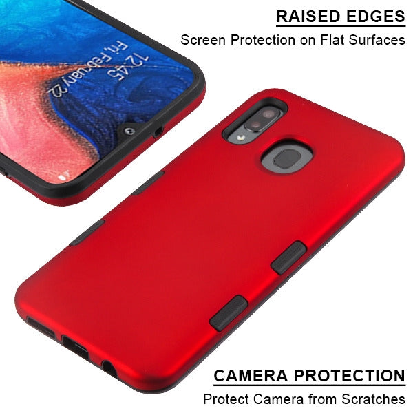 MyBat TUFF Subs Series Case for Samsung Galaxy A20 - Red - SAMA20HPCTUFFSBSO002-4.jpg