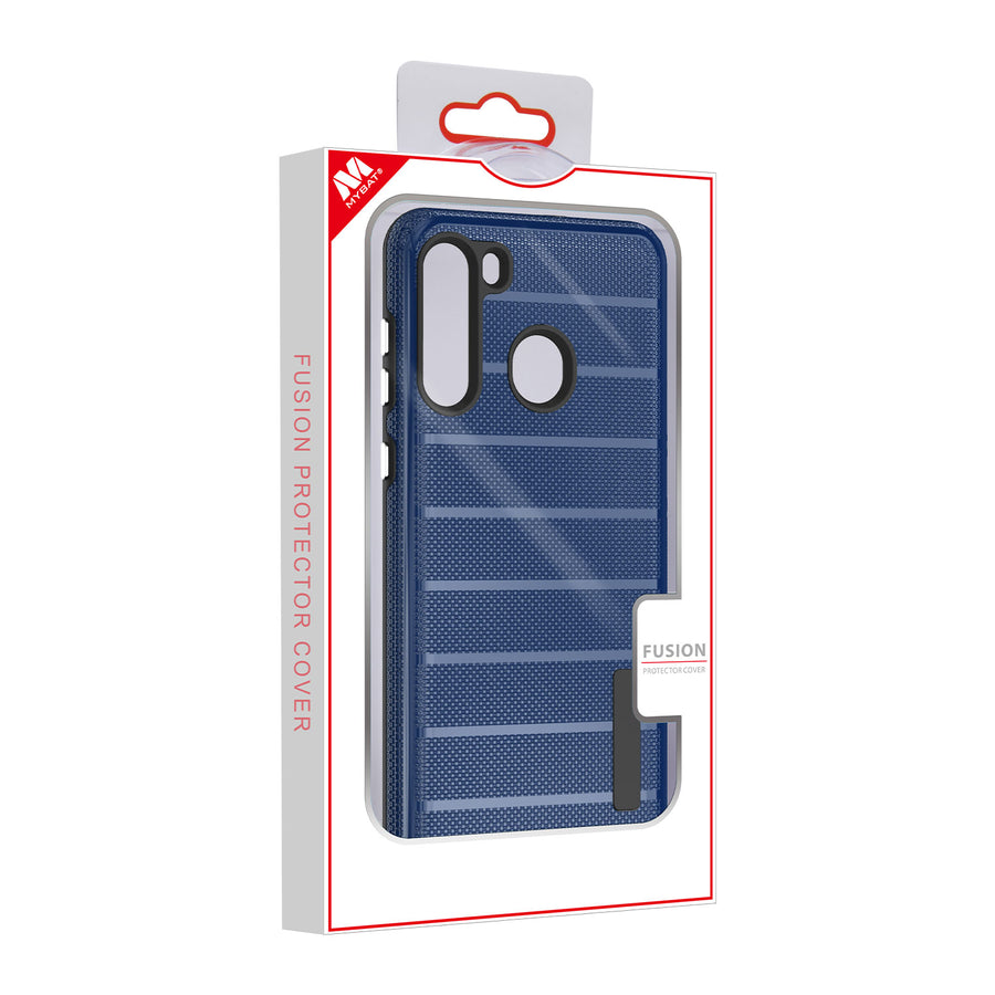 MyBat Fusion Protector Cover for Samsung Galaxy A21 - Ink Blue Dots Textured / Black - SAMA21HPCFSSO648-6.jpg