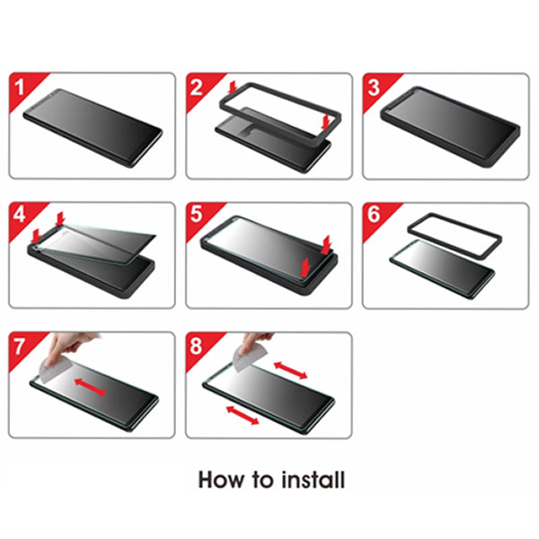 MyBat Full Adhesive with Curved Coverage Premium Tempered Glass Screen Protector for Samsung Galaxy Note 8 - Black - SAMGN8LCDSCPR77A-9.jpg