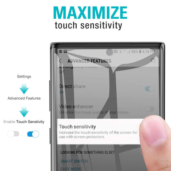 MyBat Full Coverage Tempered Glass Screen Protector for Samsung Galaxy S10 - Black - SAMS10LCDSCPR83A-9.jpg